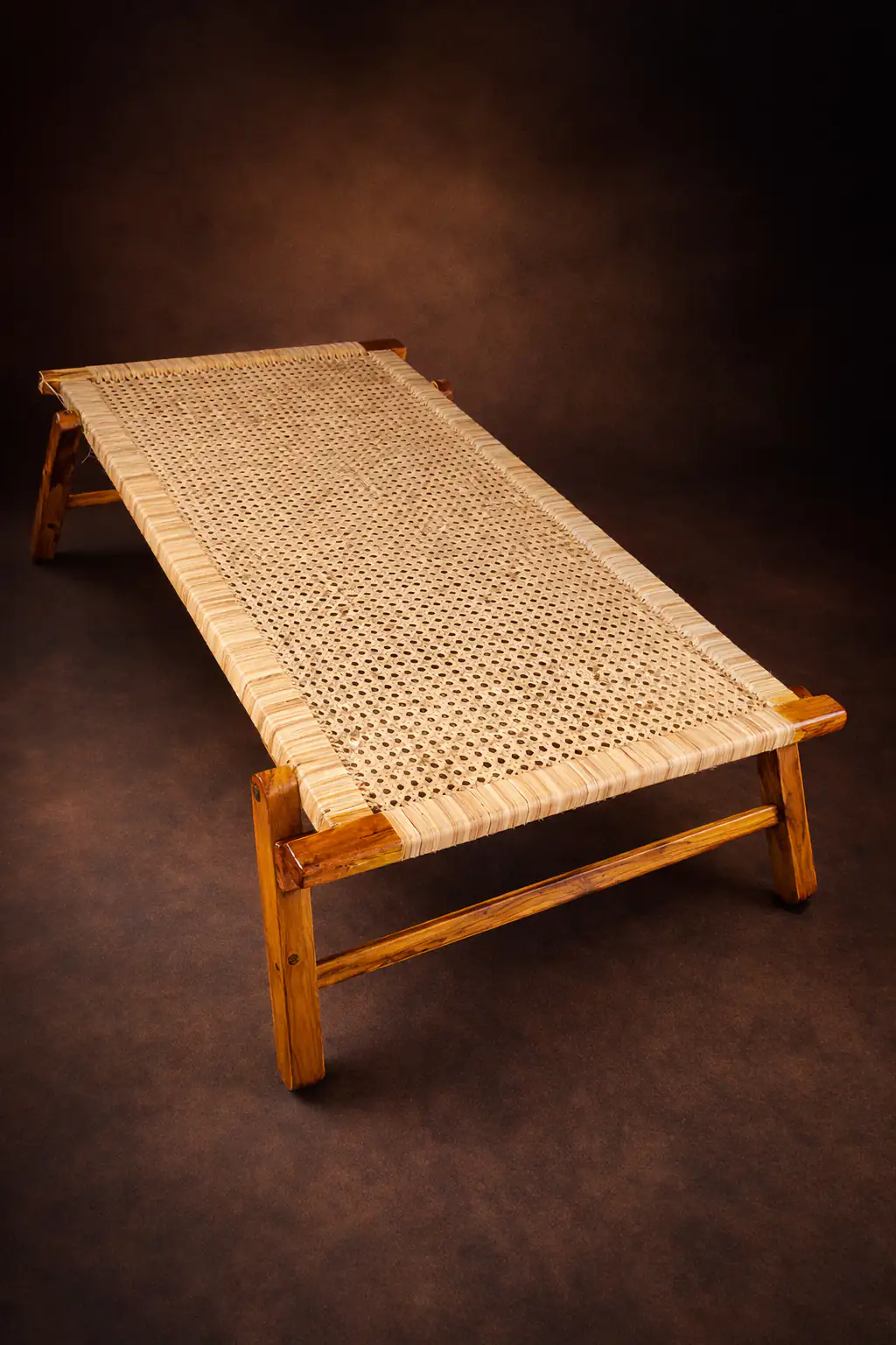 Panai Naar Kattil Palm Cot Premium Teak Foldable | பிரீமியம் பனை நார் மடக்கு கட்டில்